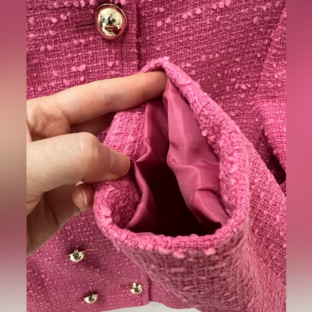 🩷NWOT🩷 MANGO Tweed Lady Jacket in XS - Picture 5 of 10